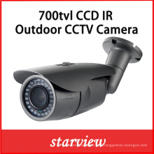 700tvl CCD Sony fixo lente impermeável IR Bullet câmera de segurança
